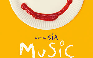 Official poster of an American musical-drama, `Music` directed by Sia